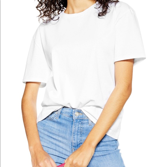NWT Topshop Nibble White Tee